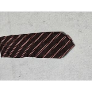 Adams Row Richman Brown Red Stripe Necktie – 2.75” Width